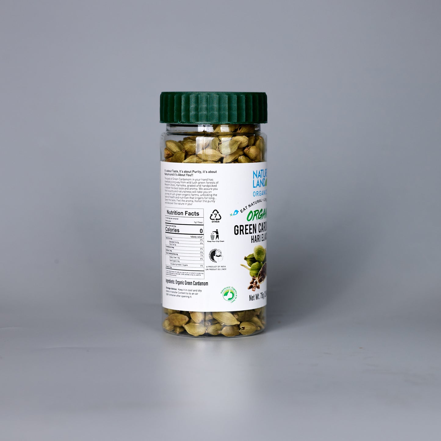 Organic Cardamom - Nature Land - 75g