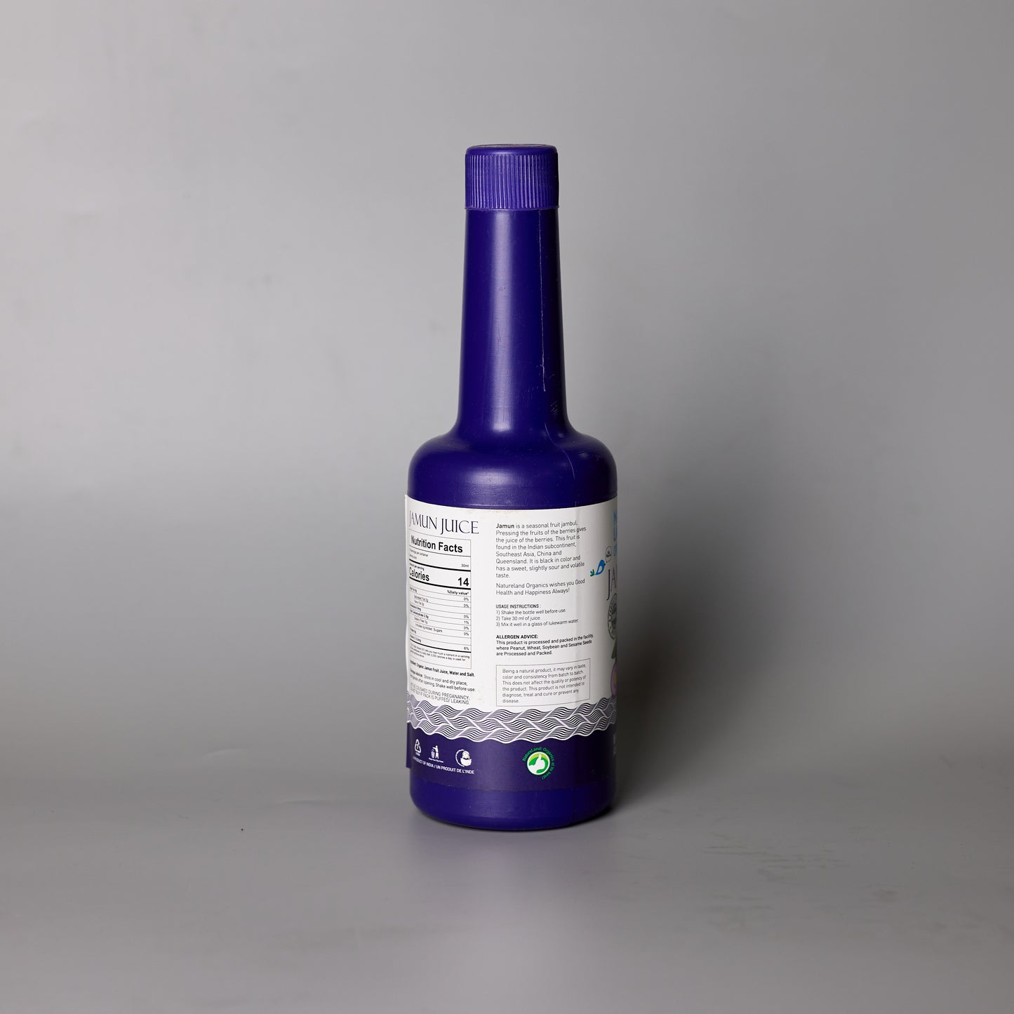 Organic Jamun Juice - 500ml- Makes 5 Drinks