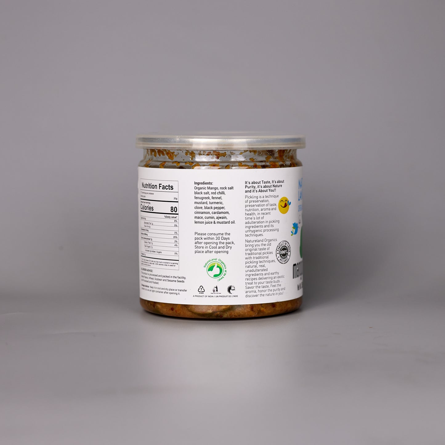Organic Mango Pickle - 350ml