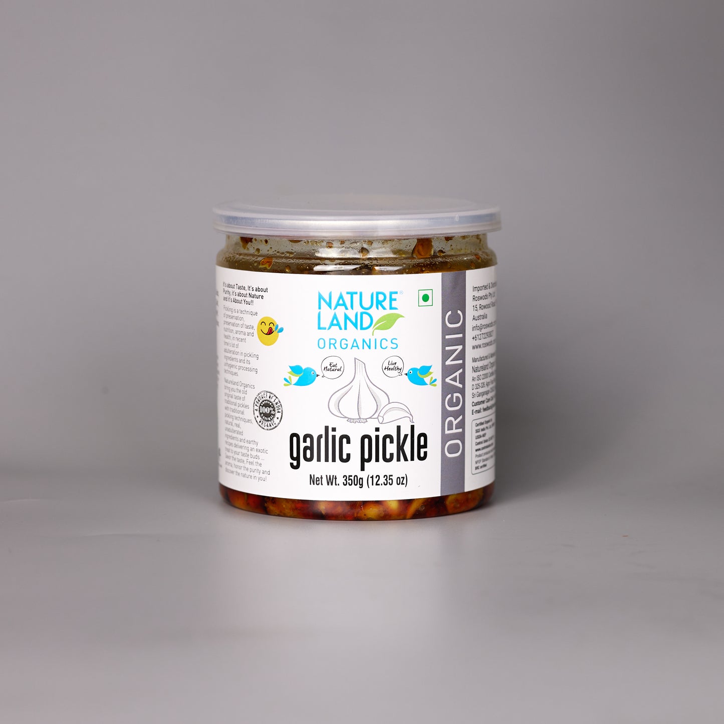 Organic Garlic Pickle - 350ml